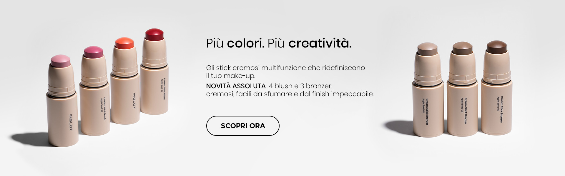 Nuove cremosi in stick